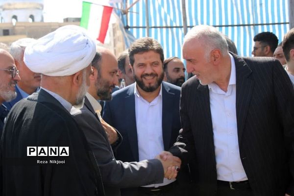 آیین خشت‌گذاری ۱۴۰ باب کلاس درس در شهرستان بهارستان