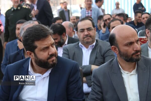 آیین خشت‌گذاری ۱۴۰ باب کلاس درس در شهرستان بهارستان