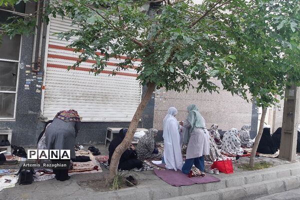 مراسم نماز عید بندگی در منطقه ۹
