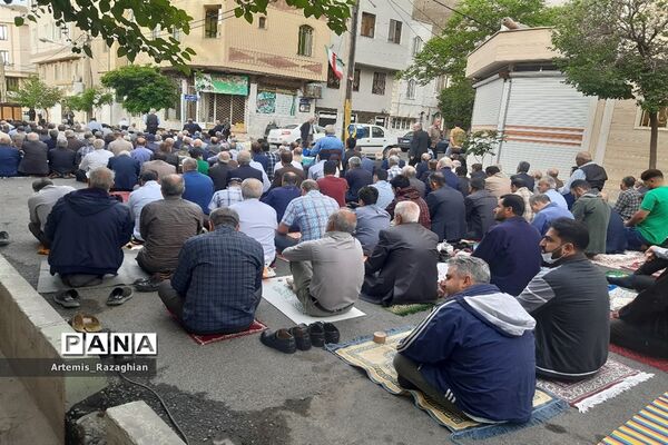 مراسم نماز عید بندگی در منطقه ۹
