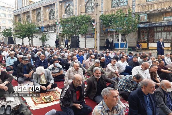 مراسم نماز عید بندگی در منطقه ۹