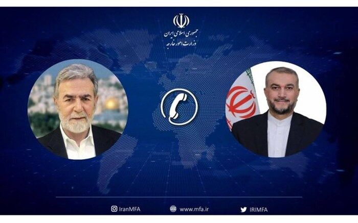 رایزنی تلفنی امیر عبداللهیان با دبیرکل جنبش جهاد اسلامی فلسطین