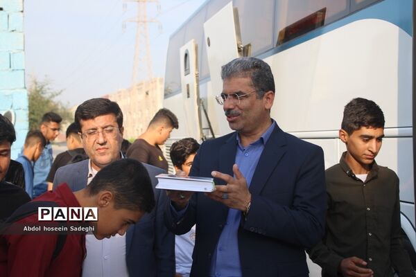 آغاز اردوی تربیتی زیارت اولی‌ها دانش‌آموزان استان بوشهر