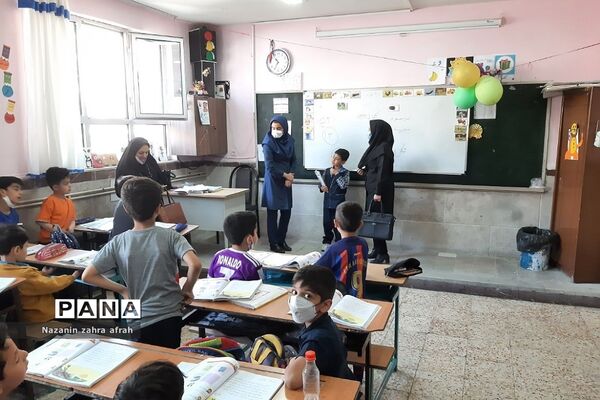 بازدید روند کیفی و کمی آموزشی در کلاس‌های اول دبستان ایمان رودهن