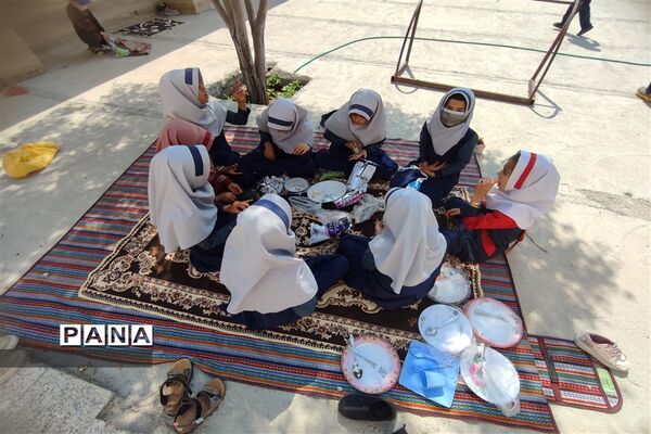 اردوی درون مدرسه دبستان عشایری لقمان حکیم خاتم
