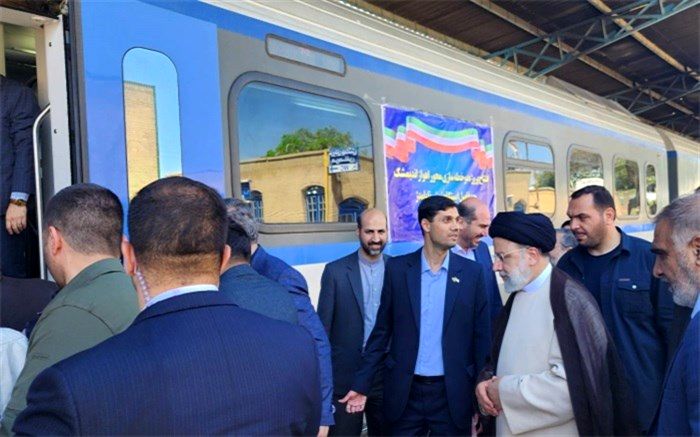 افتتاح ۷۰ کیلومتر از پروژه ریلی دوخطه‌سازی محور اهواز-اندیمشک