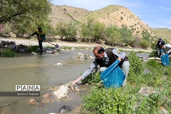 پویش مردمی بی زباله در حاشیه رودخانه جاجرود