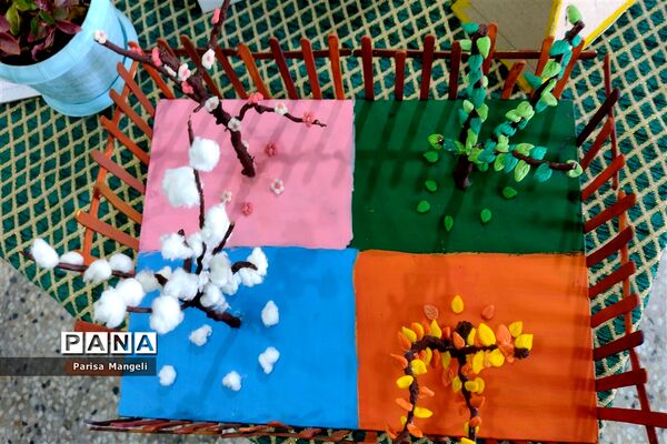 برگزاری نمایشگاه سازه های دستی درس مطالعات اجتماعی در دبیرستان توحید خاتم