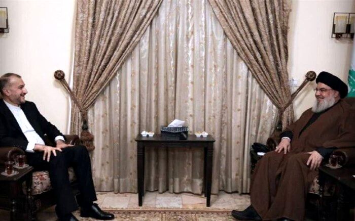 امیرعبداللهیان با سید حسن نصرالله دیدار کرد