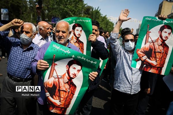 تشییع پیکر شهید جانی بت اوشانا