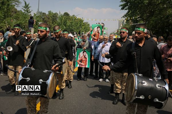 تشییع پیکر شهید جانی بت اوشانا