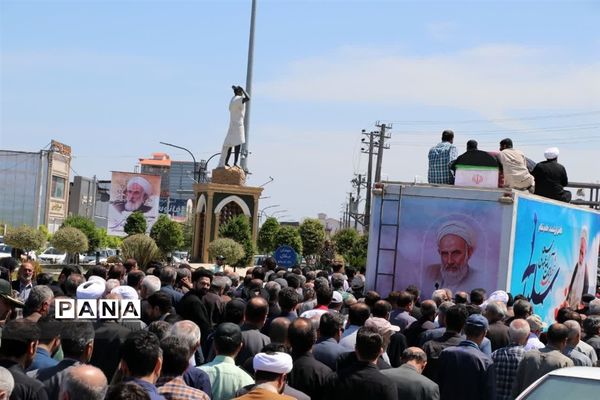 مراسم تشییع ووداع با آیت الله سلیمانی در بابلسر