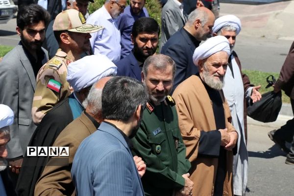 مراسم تشییع ووداع با آیت الله سلیمانی در بابلسر