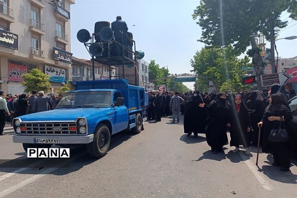 تشییع پیکر شهید آیت الله عباسعلی سلیمانی در قائمشهر