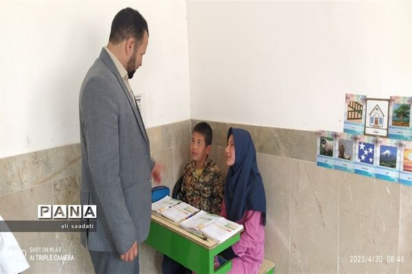 بازدید معاون آموزشی مدیریت آموزش و پرورش شهرستان کلات از مدارس روستاهای مرزی حوزه پساکوه