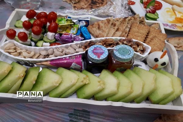 طرح صبحانه سالم در دبستان دخترانه شاهد ابرکوه