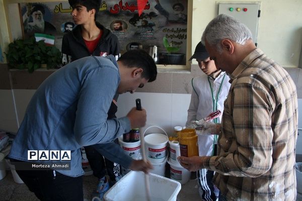 مشارکت گروه‌های جهادی سازمان دانش‌آموزی شهرستان‌های استان تهران در اجرای طرح شهید عجمیان