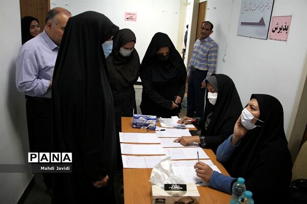 سنجش سطح سلامت جسمانی کارکنان حوزه ستادی در هفته سلامت