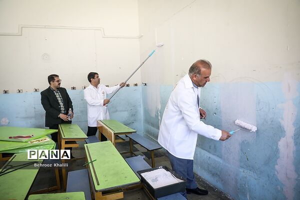 آیین بهسازی و شاداب سازی مدارس مناطق کم برخوردار
