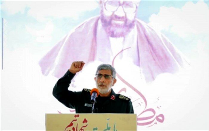 سردار قاآنی: غزه با موشک‌های تولید خود به رژیم صهیونیستی ضربه می‌زند