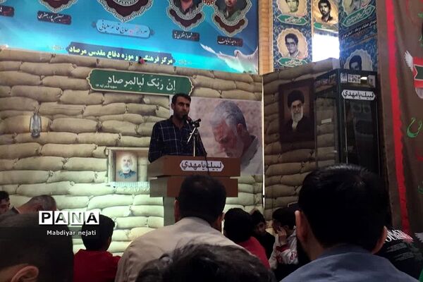 دانش‌آموزان پسر رودهن در اردوی راهیان نور یادمان عملیات مرصاد