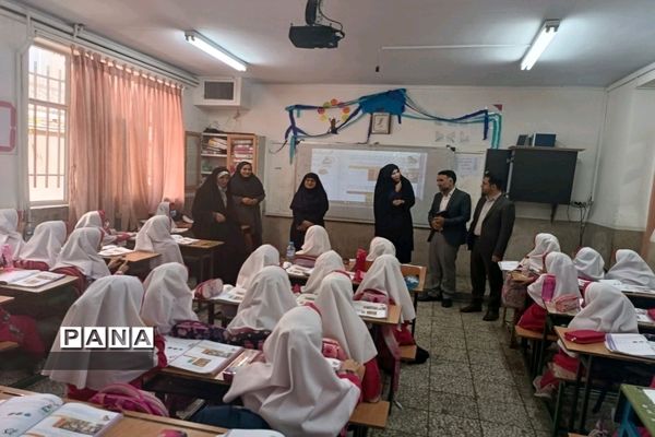 بازدید معاون آموزش ابتدایی شهر تهران از مدارس منطقه۱۸ شهر تهران