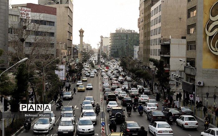 افزایش ترافیک در معابر شهر تهران
