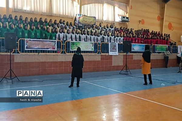 مانور تشکیلاتی سازمان دانش‌آموزی جهرم و اختتامیه المپیاد رویش