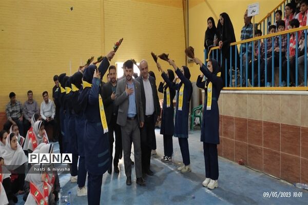 مانور تشکیلاتی سازمان دانش‌آموزی جهرم و اختتامیه المپیاد رویش