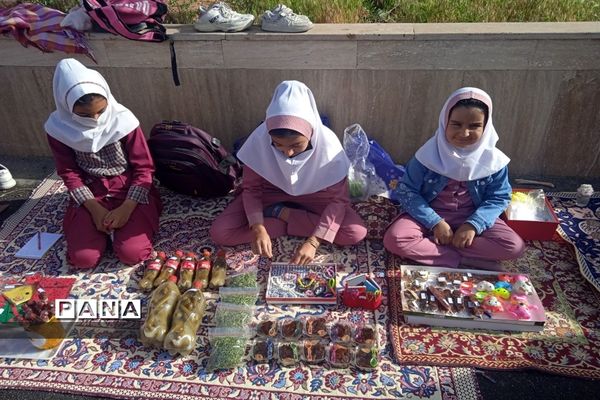 برگزاری بازارچه کسب و کار دانش‌آموزی در دبستان بوستان شهرستان بن