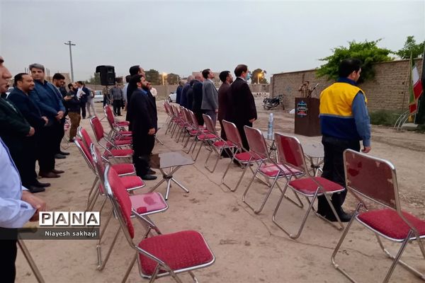 آیین خشت‌گذاری مدارس در شهرستان ورامین