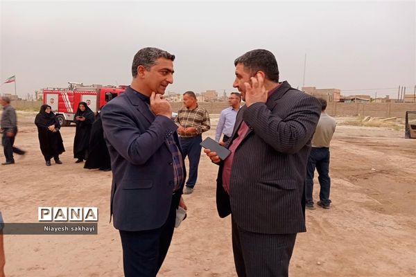 آیین خشت‌گذاری مدارس در شهرستان ورامین