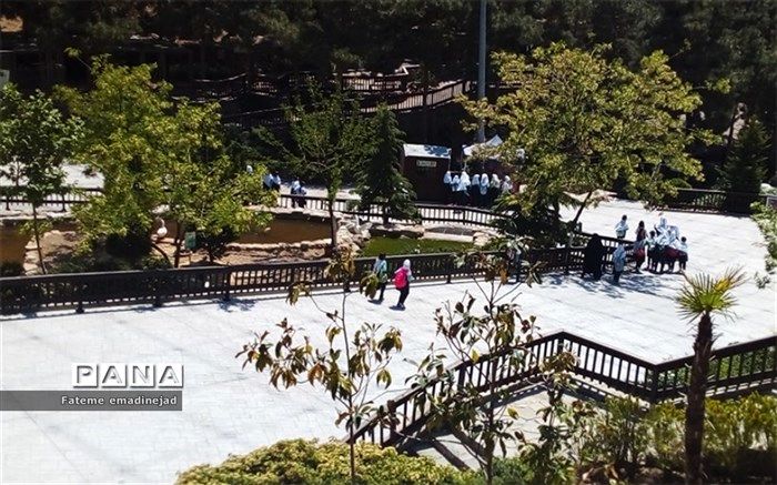 دانش‌آموزان دبستان دخترانه سما۲، از باغ پرندگان تهران در قالب اردو،  بازدید کردند/فیلم‌