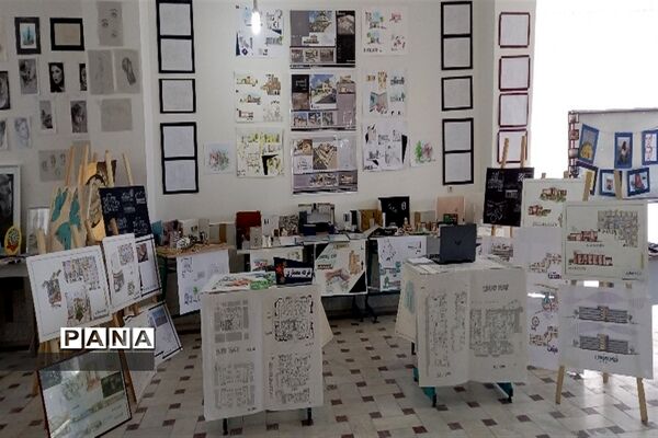 نمایشگاه کار آفرینی در هنرستان شهید حقیقی
