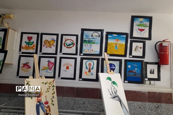 نمایشگاه نقاشی عفاف در شهرستان ورامین