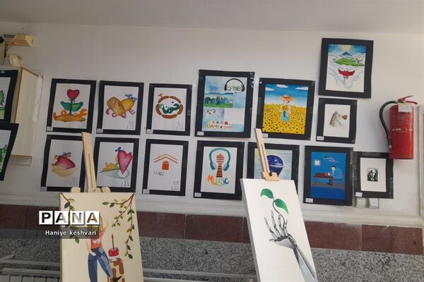 نمایشگاه نقاشی عفاف در شهرستان ورامین