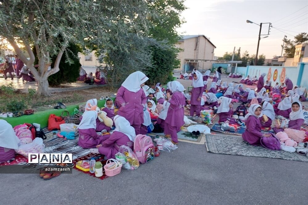 برگزاری اردوی درون مدرسه‌ای در دبستان بعثت شهرستان ابرکوه