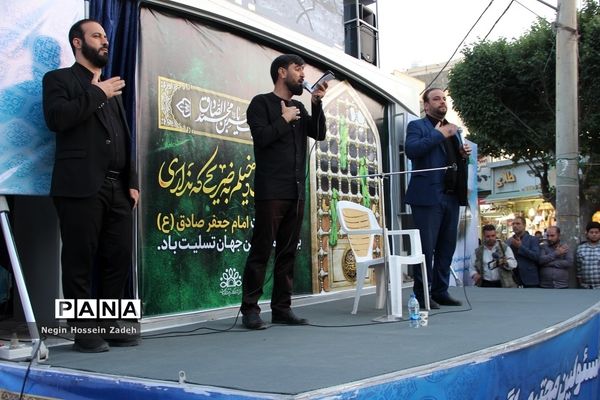 مراسم عزاداری مردم اسلامشهر در سالروز شهادت امام جعفر صادق(ع)