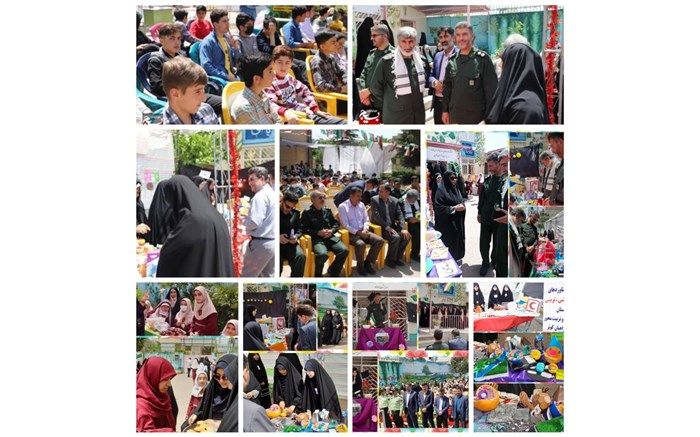 برگزاری نمایشگاه خلاقیت و مهارت مدارس راهیان کوثر سپاه استان قزوین