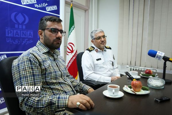 بازدید جانشین رئیس پلیس راهور از خبرگزاری پانا