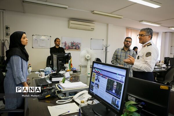 بازدید جانشین رئیس پلیس راهور از خبرگزاری پانا