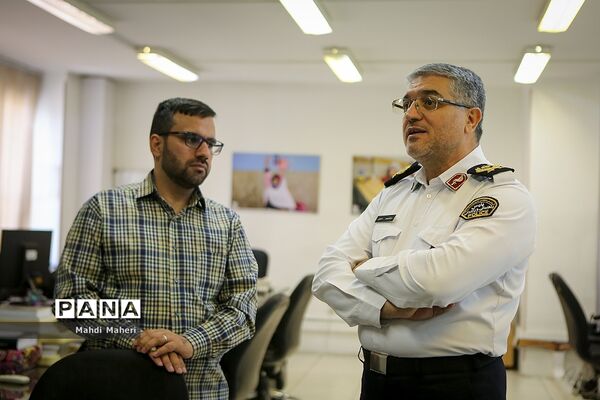 بازدید جانشین رئیس پلیس راهور از خبرگزاری پانا