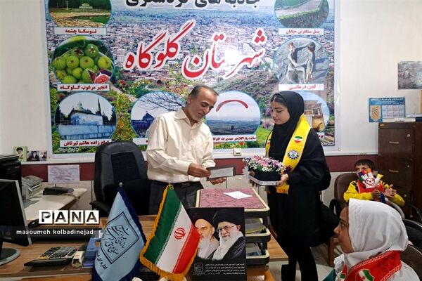 دیدار اعضای سازمان دانش‌آموزی گلوگاه با رئیس اداره میراث فرهنگی