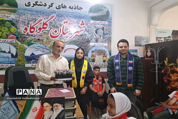 دیدار اعضای سازمان دانش‌آموزی گلوگاه با رئیس اداره میراث فرهنگی