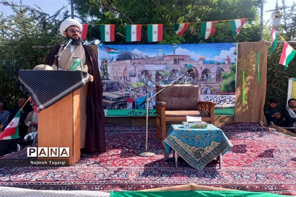 مراسم سوم خرداد، سالروز فتح خرمشهر در جوار شهید گمنام شهر فیض‌آباد