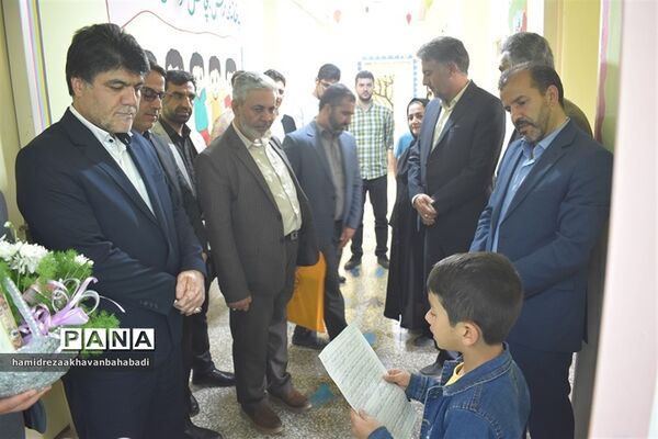 افتتاح اتاق تربیت‌بدنی شهید ابراهیم هادی آموزشگاه حکیم ملا عبدالله بهاباد