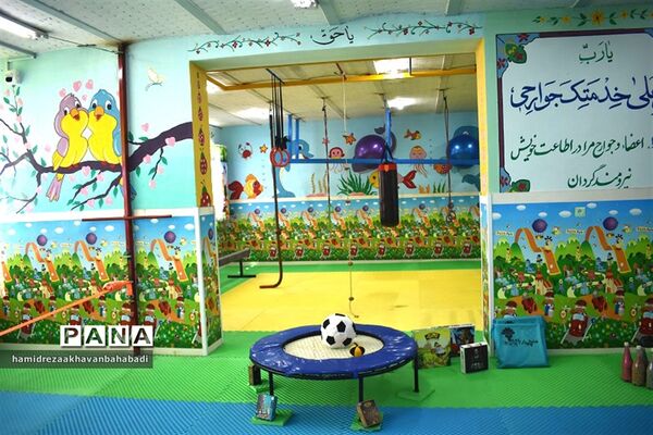 افتتاح اتاق تربیت‌بدنی شهید ابراهیم هادی آموزشگاه حکیم ملا عبدالله بهاباد