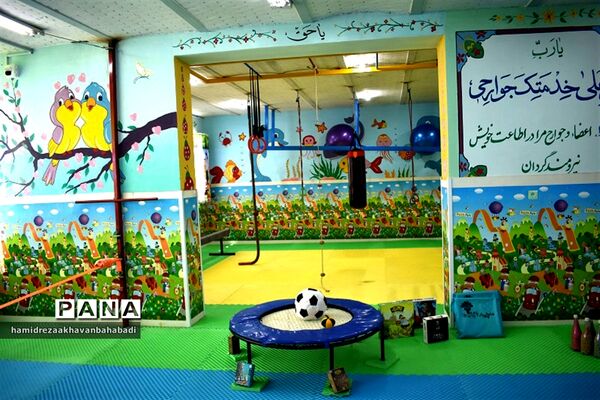 افتتاح اتاق تربیت‌بدنی شهید ابراهیم هادی آموزشگاه حکیم ملا عبدالله بهاباد