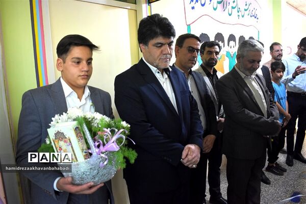 افتتاح اتاق تربیت‌بدنی شهید ابراهیم هادی آموزشگاه حکیم ملا عبدالله بهاباد