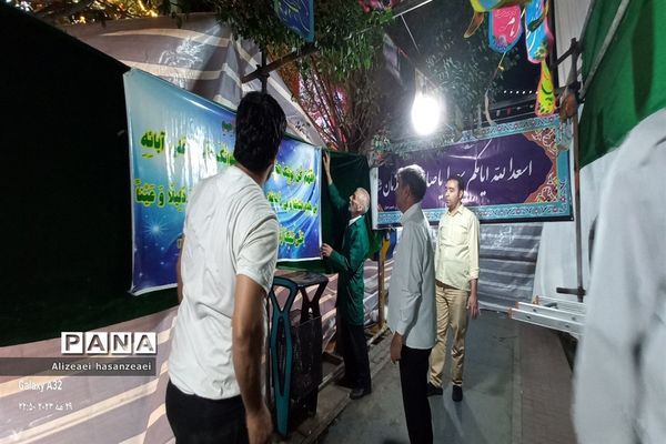 برپایی موکب‌ها نذری در مشهد مقدس  به مناسبت ولادت امام رضا (ع)